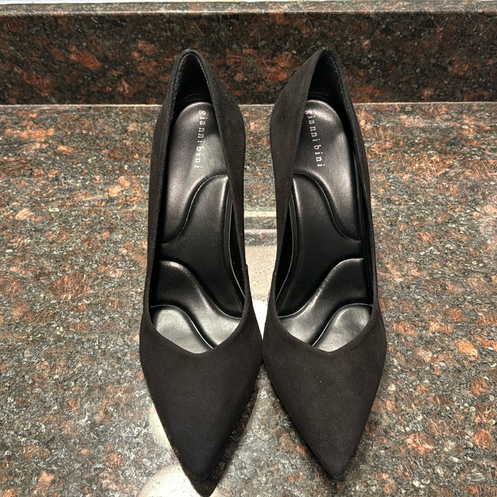 Black Suede Wedges